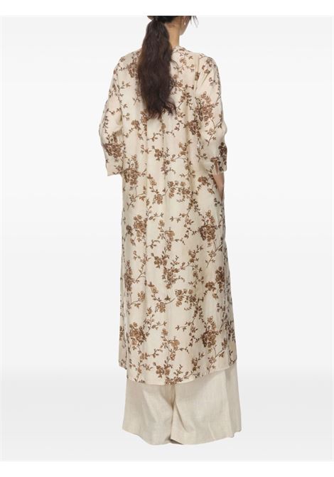 agina dress woman white and brown UMA WANG | UW5006UW128